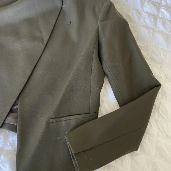 Vince Olive wool crop blazer jacket - Picture 4 of 9